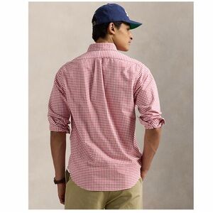 Ralph Lauren Custom Fit Pink Gingham Button Down Shirt Large
